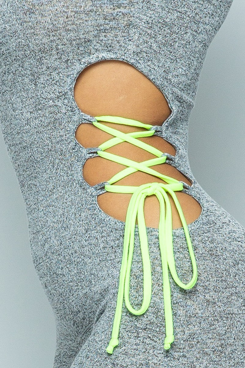 Grey out the neon jumpsuit