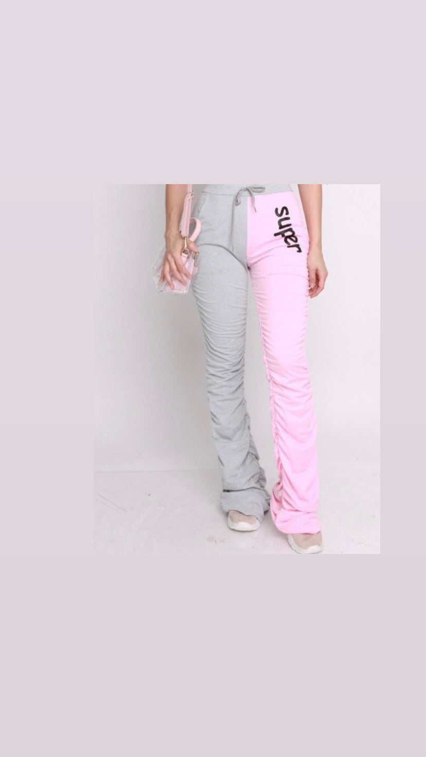 Stacked pink pants – ✨JAZZY 4 STUDIO BOUTIQUE✨
