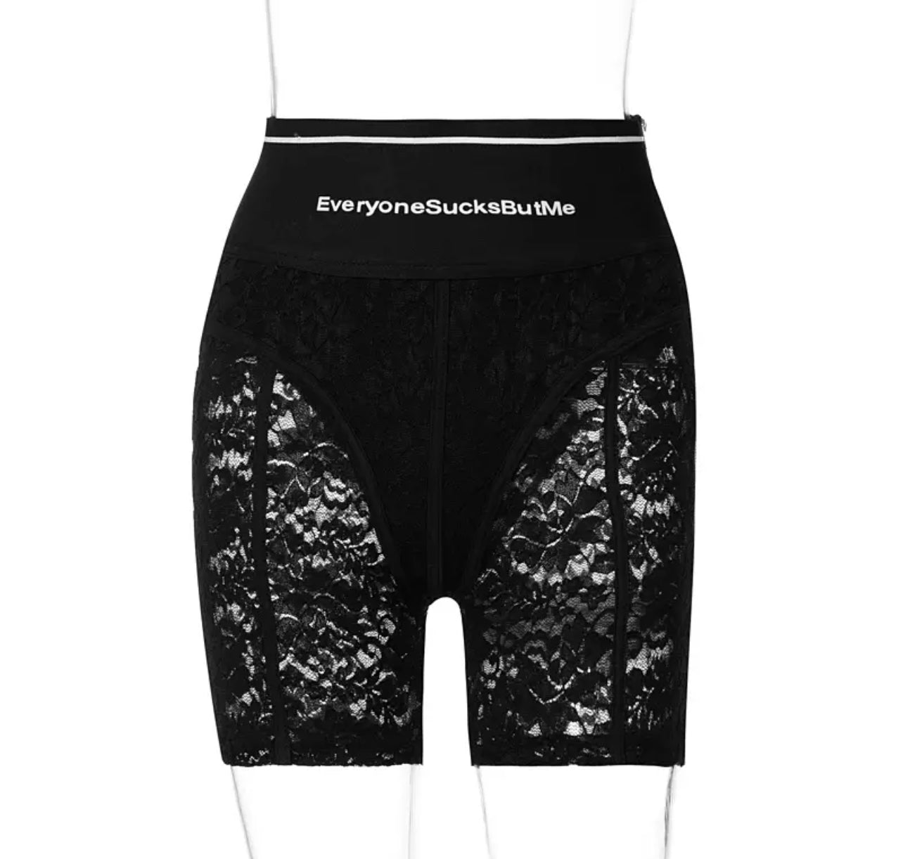 Black Lace Shorts