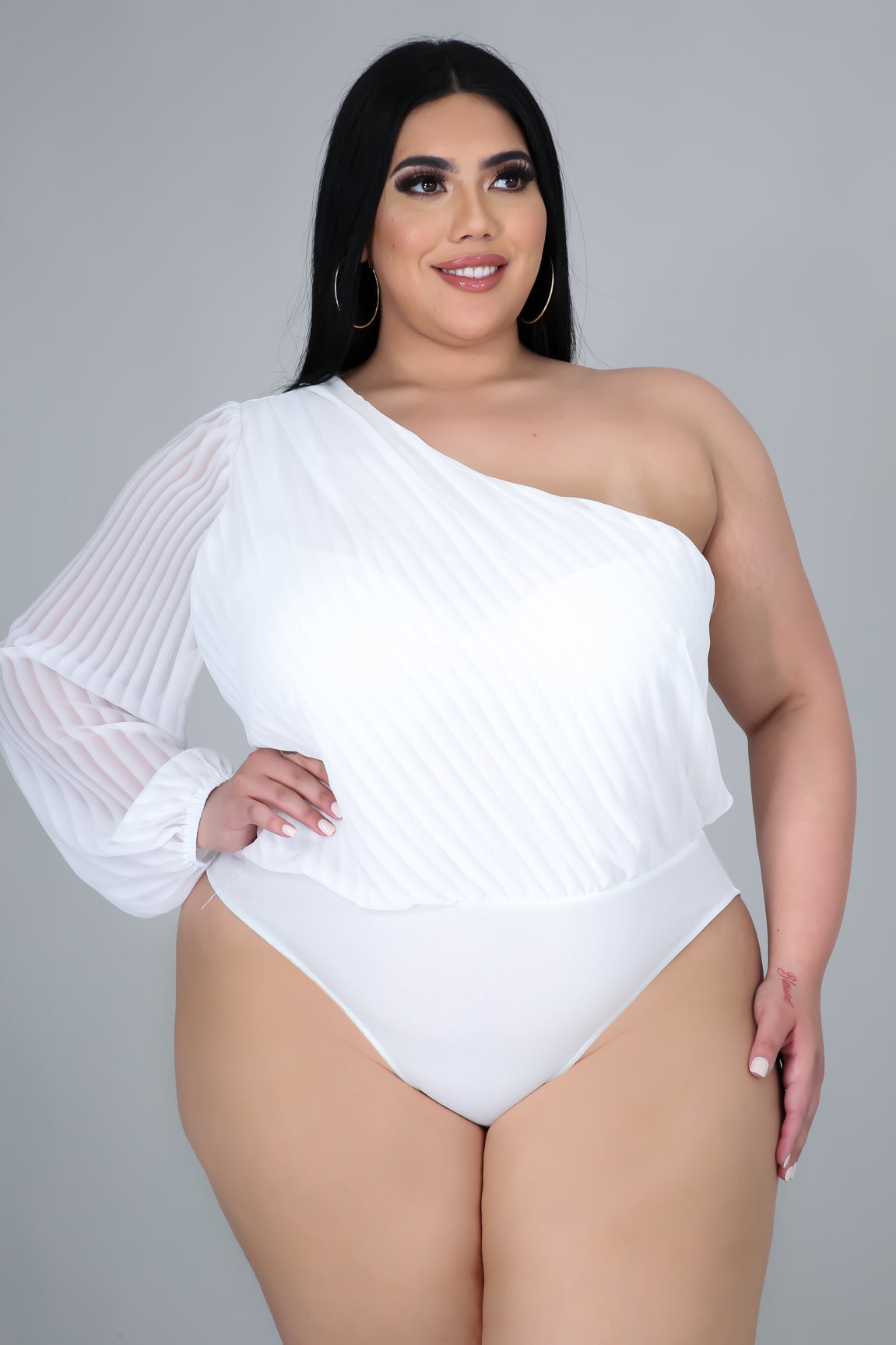 white Goddess bodysuit