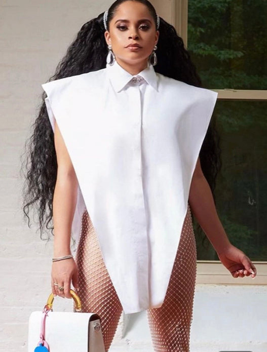 Asymmetric white top