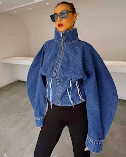 Oversized jean jacket